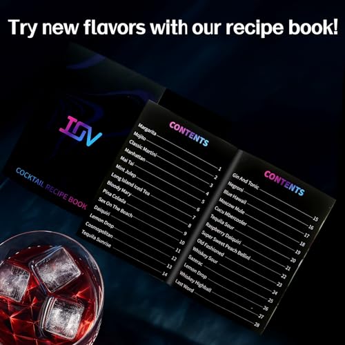 IOV Cocktail Shaker Bar Set, 24oz Martini Shaker with Built-in Strainer, Bar Tool Kit with Recipes Booklet, Professional Stainless Steel Large Bartender Drink Shaker Margarita Alcohol Mixer-Black - color: 3 Pcs - Black
