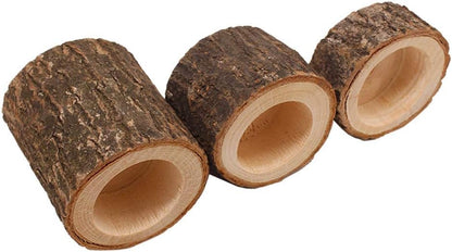 Yikko Wooden Tea Light Candle Holders, Personalized Wooden Votive Tealight Holder for Wedding Centerpieces for Table, Wedding |Birthday Party |Valentine's Day |Home Decoration - Set of 6 - size: Set of 6 (0.98", 1.65", 2.75")