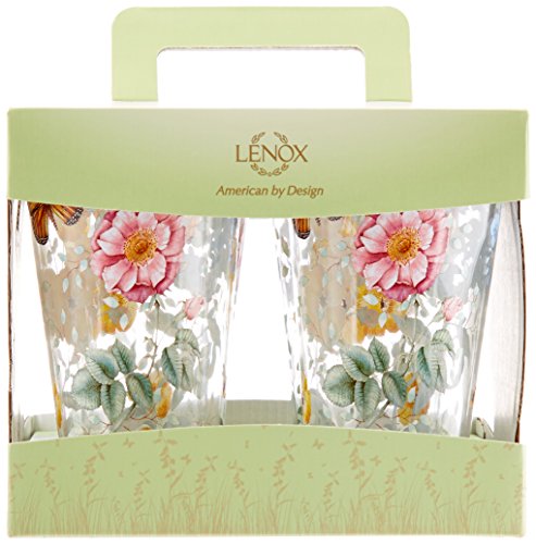 Lenox 866239 Butterfly Meadow Acrylic 4-Piece Highball Set, 20 oz, Acrylic NOT GLASS (Pack of 3) - size: 4 Count (Pack of 3), style: Highball Set of 4