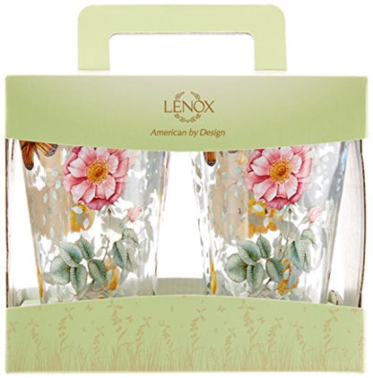 Lenox 866239 Butterfly Meadow Acrylic 4-Piece Highball Set, 20 oz, Acrylic NOT GLASS (Pack of 3) - size: 4 Count (Pack of 3), style: Highball Set of 4