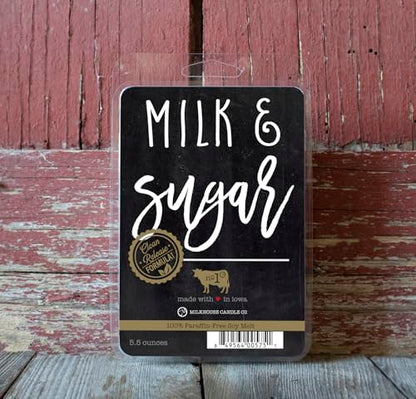 Milkhouse Milk & Sugar Soy Wax Melts for Wax Warmer, 5.5 oz | Clean-Burning, Premium Fragrance Oil, Made in the USA - color: Milk & Sugar