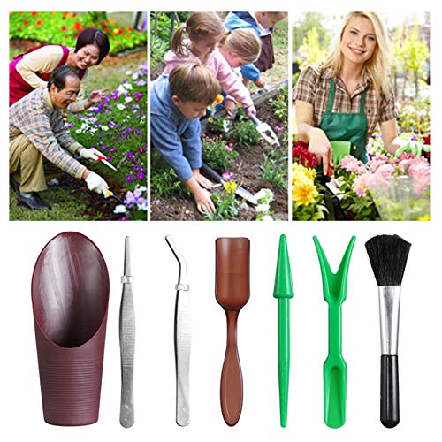 13PCS Miniature Gardening Tools Set Wooden Handle Iron Heads Potted Plants Transplanting Watering Garden Hand Tool Kit