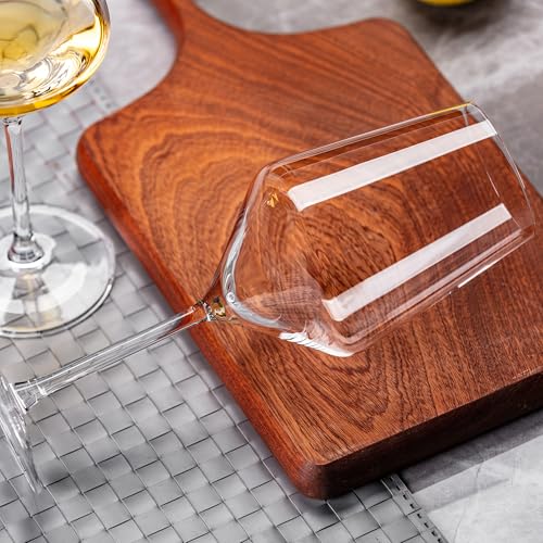 Wine Glasses Set of 4, 14oz Lead-free Red / White Wine Glass With Stem | Thin Rim, Long Stem, Universal Wine Glass for Bordeaux, Pinot, Merlot, Cabernet, Chardonnay, Gifts for Wine Lovers