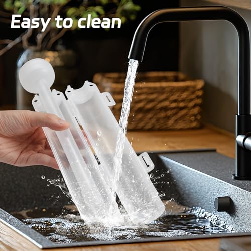 Sushi Making Kit, Upgraded 11.8 Inches Sushi Roller, Sushi Rolling Mat Sushi Maker Sushi Kit, Sushi Bazooka Easy Made Sushi - color: Translucent White