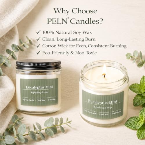 Scented Candles Gift Set,6 Pack Spring Summer Soy Wax Aromatherapy Candles | Lemon Verbena,Coconut Lime,Sea Salt Breeze, Citrus Basil, Eucalyptus Mint & Cherry Blossom - color: Spring Summer Collection