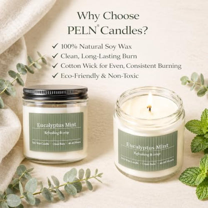 Scented Candles Gift Set,6 Pack Spring Summer Soy Wax Aromatherapy Candles | Lemon Verbena,Coconut Lime,Sea Salt Breeze, Citrus Basil, Eucalyptus Mint & Cherry Blossom - color: Spring Summer Collection