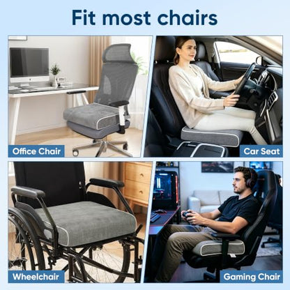 Seat Cushion for Office Chair, 19 x 17 x 4 Inch