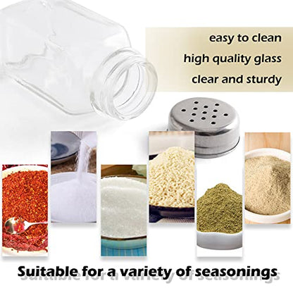 1st Choice Salt and Pepper Shakers with Stainless Tops Set of 2 (Square Shakers) - style: Square Shakers