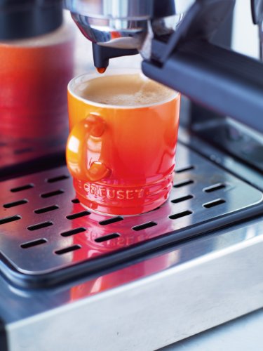 Le Creuset Stoneware Espresso Mug, 3 oz., Flame - color: Flame, size: 3.4 Ounces