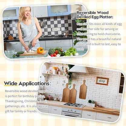 Zubebe 12 Pcs 17 x 6 Inch Acacia Wood Cutting Board with Handle | Charcuterie Board for Laser Engraving, Serving Chopping Board with Handle for Wedding Housewarming Mom Christmas Gift - size: 17"L x 6"W