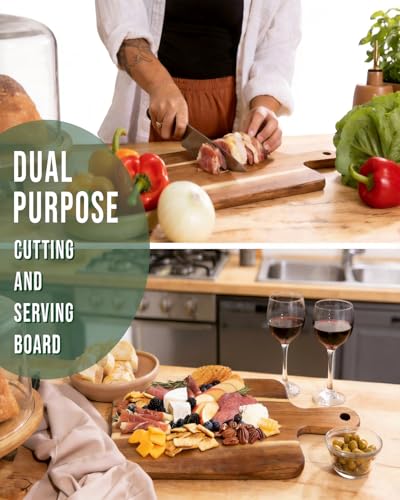 Premium Bread Knife & Cutting Board Set for Sourdough – Includes Sharp Sourdough Knife, Wooden Bread Board & Reusable Bread Bag – Easy Adjustable Thickness Bread Slicer for Homemade Artisan Loaves