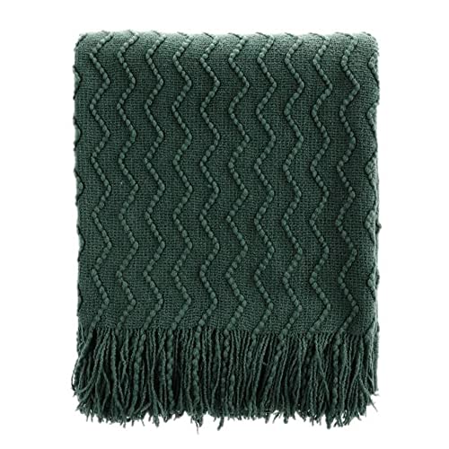 BATTILO HOME Christmas Green Throw Blanket for Couch, Forest Green Throw Blankets, Christmas Decorative Throw Blanket for Sofa Bed, Christmas Decor, 50"x60" - color: Christmas Green