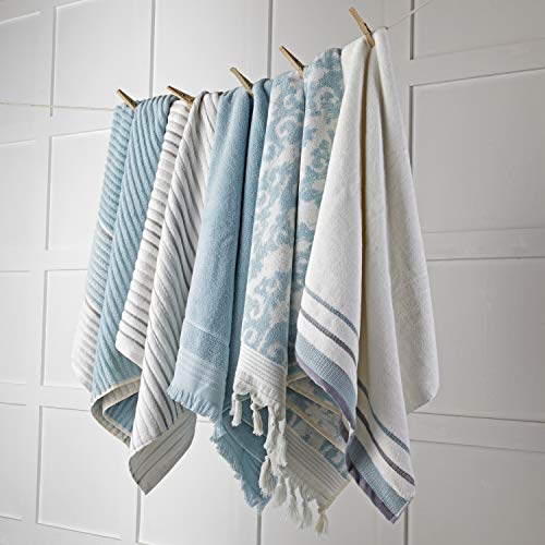 SKL Home Planet Ombre 100% Turkish Cotton Bath Towel, Aqua - color: Planet Ombre, Aqua, style: Bath Towel