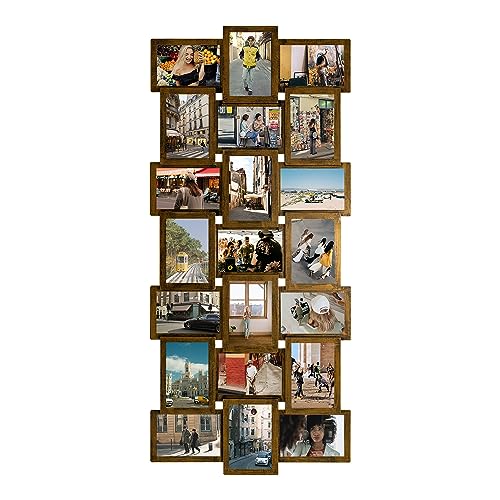 Jerry & Maggie 4X6 Collage Picture Frames for Wall Decor, 21 Opening Collage Wall Hanging for 6x4 Photo, Multi Picture Frame Set with One-piece Design Gold - color: Gold*21 pack