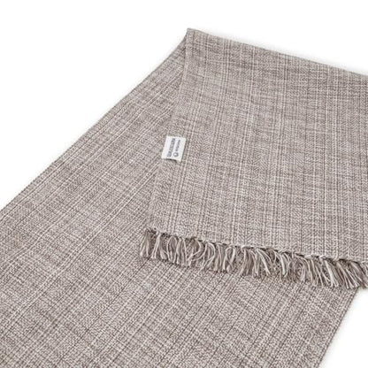 100% Cotton Table Runner - 72x13 Inch, Chambery Textured Table Runner, Durable & Elegant for Dining Table, Wedding, Restaurant, Oeko-TEX Certified - Charcoal Grey - color: Charcoal Grey