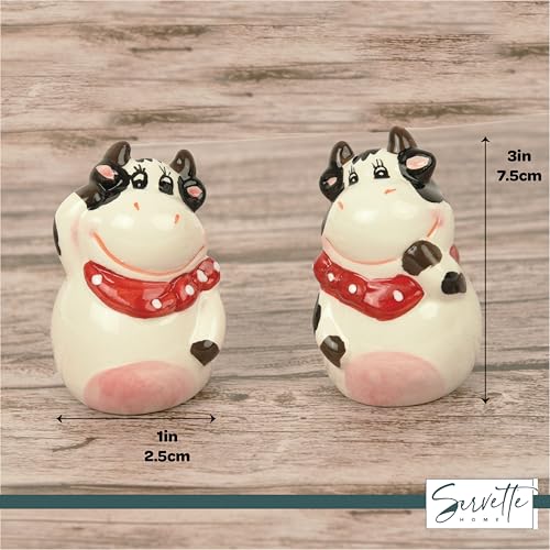 Salt Pepper Shakers Animals (Cow with Bandana) - color: Cow with Bandana
