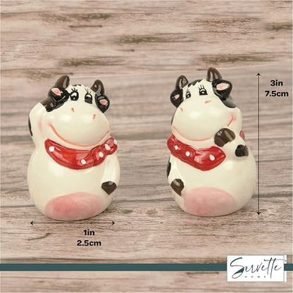 Salt Pepper Shakers Animals (Cow with Bandana) - color: Cow with Bandana