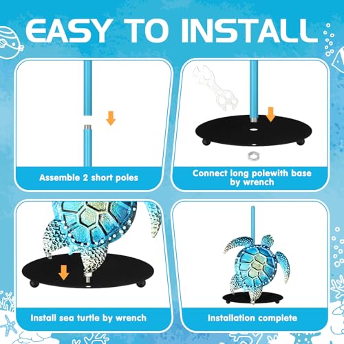 Sea Turtle Paper Towel Holder Beach Coastal Paper Towel Holder Large Decorative Tissue Stand Kitchen Decor Accessories for Home Party Bathroom Countertop Dining Table - style: Sea Turtle