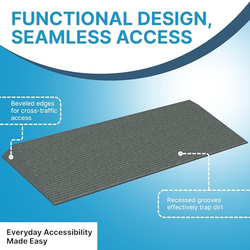 EZ-ACCESS Transitions Angled Entry MAT, Grey, 1.75-in - color: Grey, size: 1.75 Inches