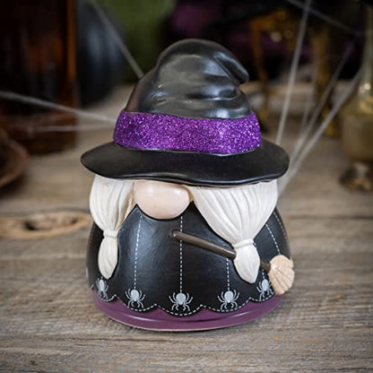 ScentSationals Glitter Witch Gnome - Wax Warmer for Scented Wax Melts | Halloween Decor, Candle Wax Melt Warmer for Long Lasting Home Fragrance - style: Glitter Witch