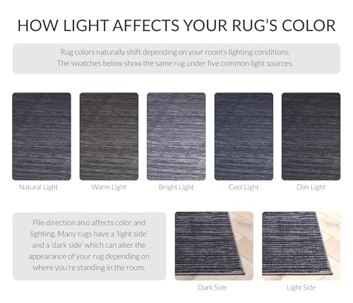 SAFAVIEH Vision Collection Accent Rug - 2'2" x 4', Grey, Modern Ombre Design, Non-Shedding & Easy to Clean, Ideal for Entryway, Foyer, Bedroom (VSN606D) - color: Grey, size: 2'2" x 4' (Rectangular)