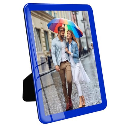 Bluesun 5x7 Picture Frame Blue, Glass, Touch Screen, Wall & Table Top - color: Blue, size: 5x7（1 Pcs）