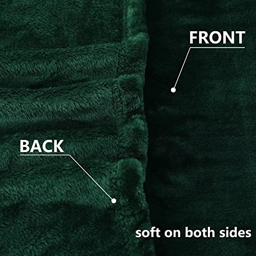 NANPIPER Fleece Blankets Super Soft Flannel Fuzzy Blanket for Bed Couch Luxury Cozy Plush Microfiber Blanket-Twin Size Olive Green - color: Olive Green, size: Twin
