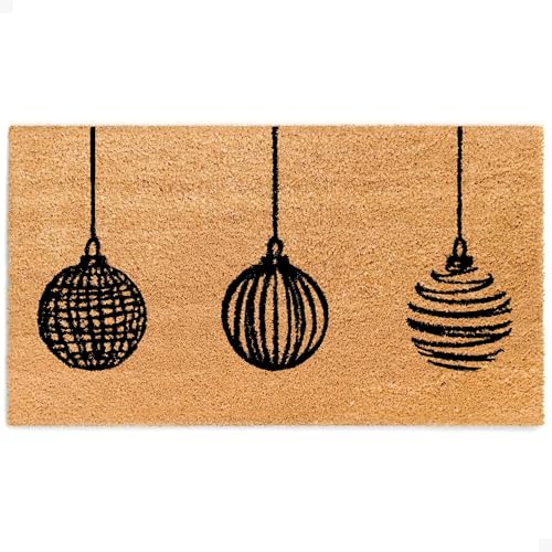 Christmas Door Mat - Welcome Mat for Front Door with Non-Slip Backing - Durable Doormat - Perfect for Outside Entrance Matt - Outdoor/Indoor - Decorations - 17" x 30" - color: Decorations