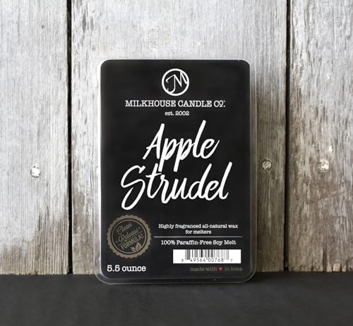 Milkhouse Apple Strudel Soy Wax Melts for Wax Warmer, 5.5 oz | Clean-Burning, Premium Fragrance Oil, Made in the USA - color: Apple Strudel