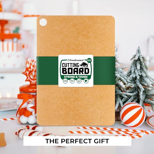 Freshware Wood Cutting Board for Kitchen, Dishwasher Safe, Large, 15" x 11.25", Natural - color: 15" x 11.25" [No Groove] [Natural], size: 15"L x 11.3"W