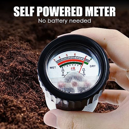 2-in-1 Soil PH Meter Digital Soil pH Moisture Sensor Meter | 295mm Long Electrode Ph Checker and Humidity Test Gardening Tool Kits for Plant, Indoor & Outdoor Plants, Garden, Lawn, Farm