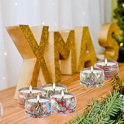 Scented Candles Gift Set, 2.5 oz Soy Wax Aromatherapy Candle for Home, Romantic Candles Gift for Mother Day Christmas Valentines Birthday (24 Pack) - color: 24Pack-Brown