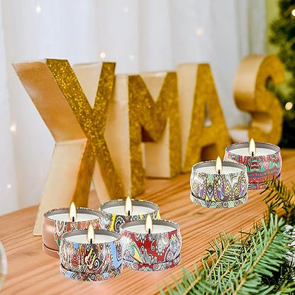 Scented Candles Gift Set, 2.5 oz Soy Wax Aromatherapy Candle for Home, Romantic Candles Gift for Mother Day Christmas Valentines Birthday (24 Pack) - color: 24Pack-Brown