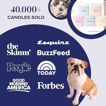 Nostalgia Pet-Friendly Scented Candle – Spicy Amber & Soft Floral Fragrance, Coconut Soy Wax with Wooden Wick, Approx. 50-Hour Burn Time, Made in USA, 11.8 oz - color: Nostalgia