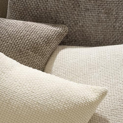 Textured Chenille Pillow Covers 20x20, Pack of 4, Light Brown | Soft textured chenille - color: Neutral Light Brown, size: 20" x 20" (Pack of 4)
