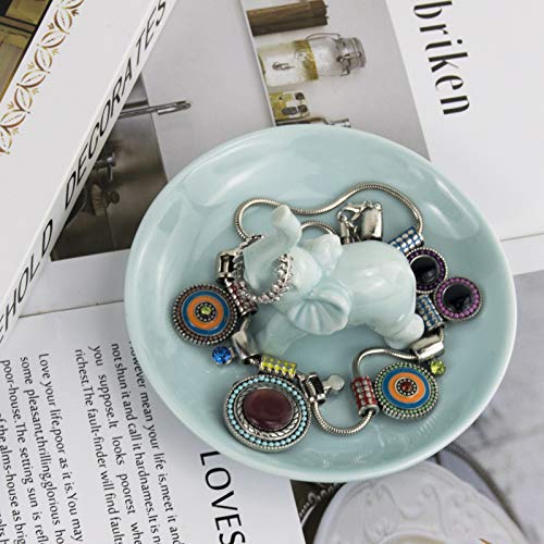 PUDDING CABIN Elephant Gifts for Women Mom, Blue Elephant Ring Holder for Jewelry, Christmas Birthday Gifts for Women Mom Her, Engagement Ring Holder Wedding Gifts - style: Blue Elephant