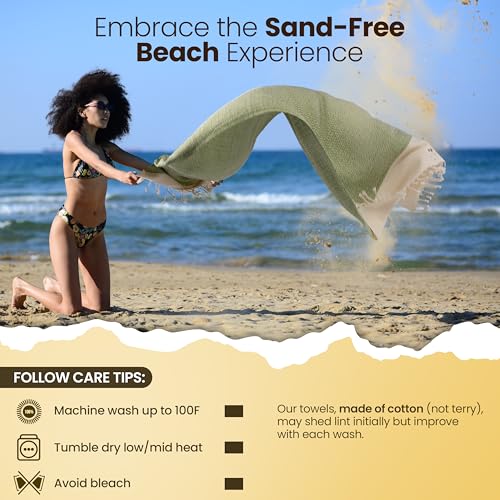 Gold CASE Turkish Beach Towel Set of 4 – 100% Cotton Large Turkish Bath Towels 67 x 38'' – Zeus Extra Large, Quick Dry & Sand Free Towels – Peshtemal for Pool – Black - color: Black, size: Zeus Beach Bath Towel