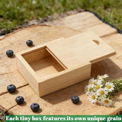 3.19" x 2.64" x 1.02" Inch Small Wood Gift Box with Sliding Lid, Sliding Top Tiny Wooden Keepsake Box USB Box for Wedding Gift, Elegant Present | Handcrafted Wood Box for Rings, Earrings(Maple Box) - color: Maple (3.19")