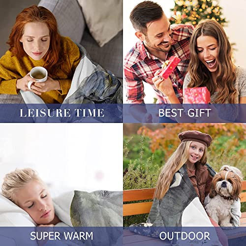 Elephant Blanket, Soft Warm Fuzzy Fleece Plush Blanket 50''x40'', Smooth Cozy Flannel Throw Blanket for Bed/Couch/Office/Camping - color: Style 2, size: 50''x40''
