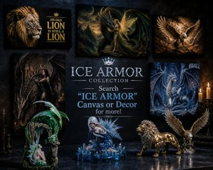 ICE ARMOR 6 .75" H Wizard Backflow Incense Burner with LED Light Incense Holder Statue Sculpture Ornament Decoration Home/Room Decor Ideas