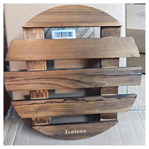 2 Pack Plant Caddy with Wheels, 12 Inch Rolling Plant Stand Heavy Duty with Metal Lockable Casters, Wooden Plant Dolly for Outdoor Indoor, Large Flower Pot, Patio (12inch-2 pack) - size: 12inch-2 pack