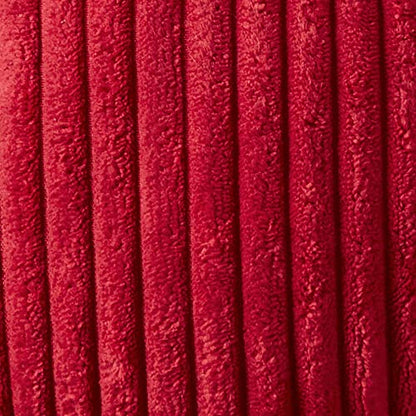 Sweet Home Collection Rocking Chair Cushion Premium Tufted Pads Non Skid Slip Backed Set of Upper and Lower with Ties, Velvet Red 5, (Pack of 5) - color: Velvet Red, style: 21" X 17"/17" X 17" (Pack of 5)
