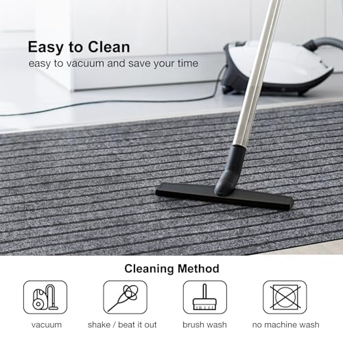 2' x 6' Runner Rugs with Rubber Backing, Outdoor Indoor Utility Non Slip Carpet Rug Runner for Hallway, Custom Size Area Rugs Mat for Entryway Balcony Patio Kitchen Garage Stair Laundry