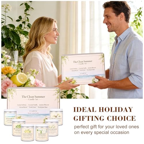 6 Pack Scented Candles Gift Set, 42oz Soy Candles, Jar Candles for Home | Up to 300 Hour Burn, Aromatherapy Candle Set, Natural Candles for Relaxation Bath, Housewarming Birthday Gifts for Women Mom - color: Scented Candles-6 Pack
