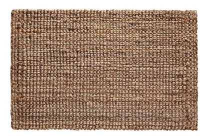 Croft&Cane Handspun Jute Area Rug – Premium Natural Reversible 3x5 ft Rug | Handwoven Chunky Textured Tan Beige Neutral Accent Carpet for Rustic Farmhouse Décor, Entryway, Bedroom, Office, Family Room - size: 3' x 5' (Rectangular)