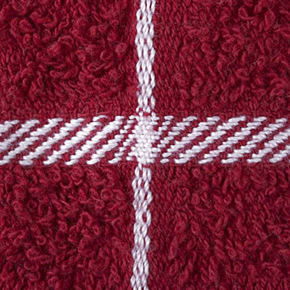 Ritz Premium 3-Pack Kitchen Towel & 6-Pack Dish Cloth Set - Highly Absorbent, Super Soft, Long-Lasting, 100% Cotton Terry Drying Cleaning Cloths, Paprika - color: Paprika Red, size: 9-Pack Bundle