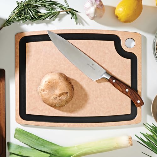 Epicurean Gourmet Series Cutting Board with Juice Groove, 14.5-Inch by 11.25-Inch, Natural/Slate | Juice groove, Microplastics free, dishwasher safe, lightweight reversible design, knife friendly, heat resistant, USA made - color: Natural/Slate, size: 14.
