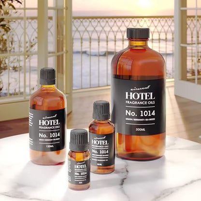 AirScent Hotel Diffuser Oil No. 1014 - Iconic 5-Star Hotel Blend - 10 mL | Lemon Bergamot Sea Breeze - Coastal Hotel Scent - Fragrance Oil for Ultrasonic and Waterless Diffusers and Crafting - size: 0.34 Fl Oz (Pack of 1)