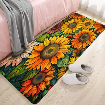 Non-Skid Low Pile Sponge Foam Door Entry Rug for Bathroom Mat,Separate Tub Shower Skid Proof Rugs, Home 3D Optical Illusion Rug Non Slip Bath Mats Welcome Mat 47 x 17.5 inches - color: Multi1