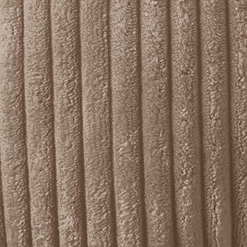Rocking Chair Cushion Premium Tufted Pads Non Skid Slip Backed Crushed Velvet Cover Set of Upper and Lower with Ties, 21 in x 17 in | 17 in x 17 in, Velvet Taupe, Case Pack (Pack of 5) - color: Velvet Taupe, style: 21" X 17"/17" X 17" (Pack of 5)